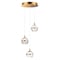Et2 Swank 3-Light 11.75" Wide Natural Aged Brass Pendant Light E24593-93NAB - alternate 1